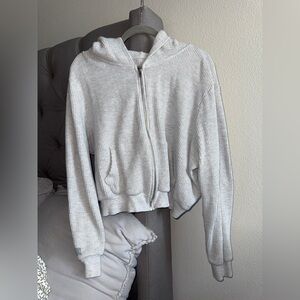 SET Waffle Knit Zip Hoodie